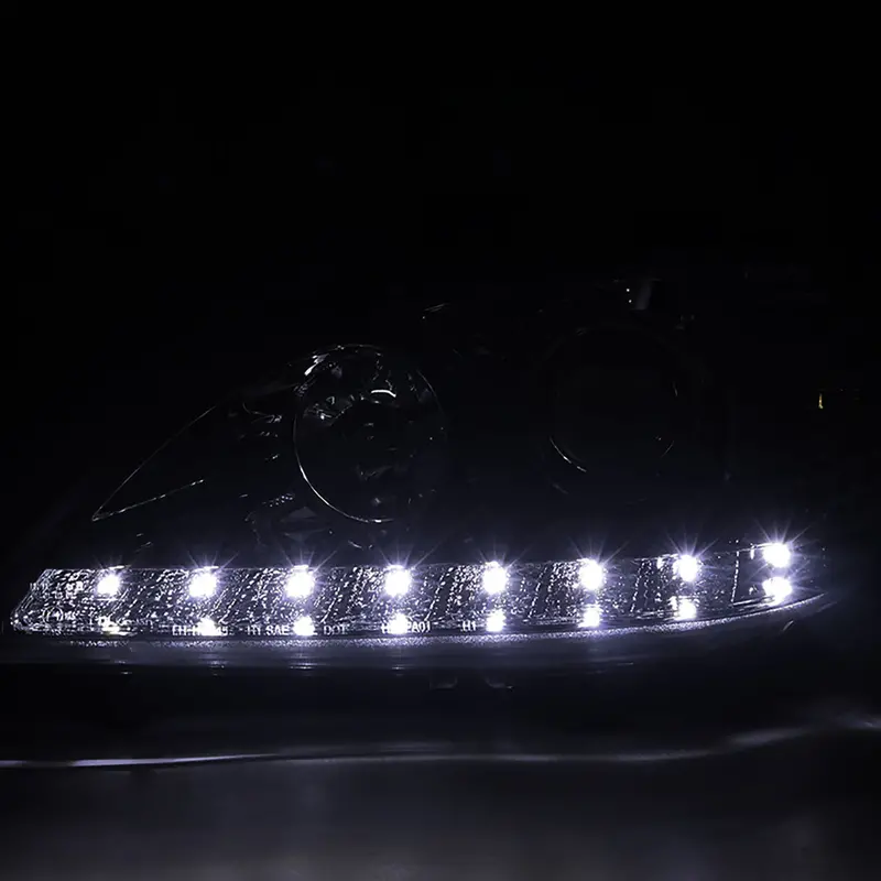 Spec-D 02-05 Mercedes Ml W163 Projector Headlights Black/Smoked 2