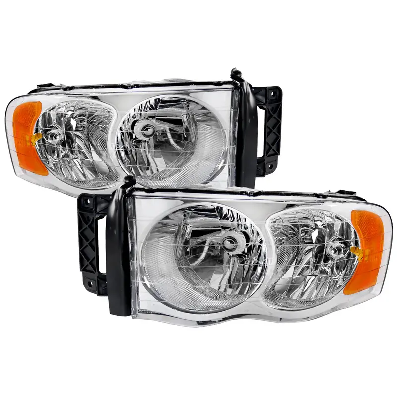 Spec-D 02-05 Ram 1500/ 03-05 Ram 2500 3500 Headlights Oem Style Chrome 1