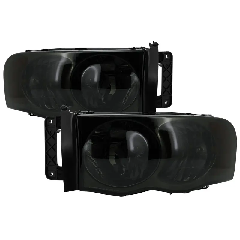 Spec-D 02-05 Ram 1500/03-05 Ram 2500 3500 Headlights Oem Style Smoked 1