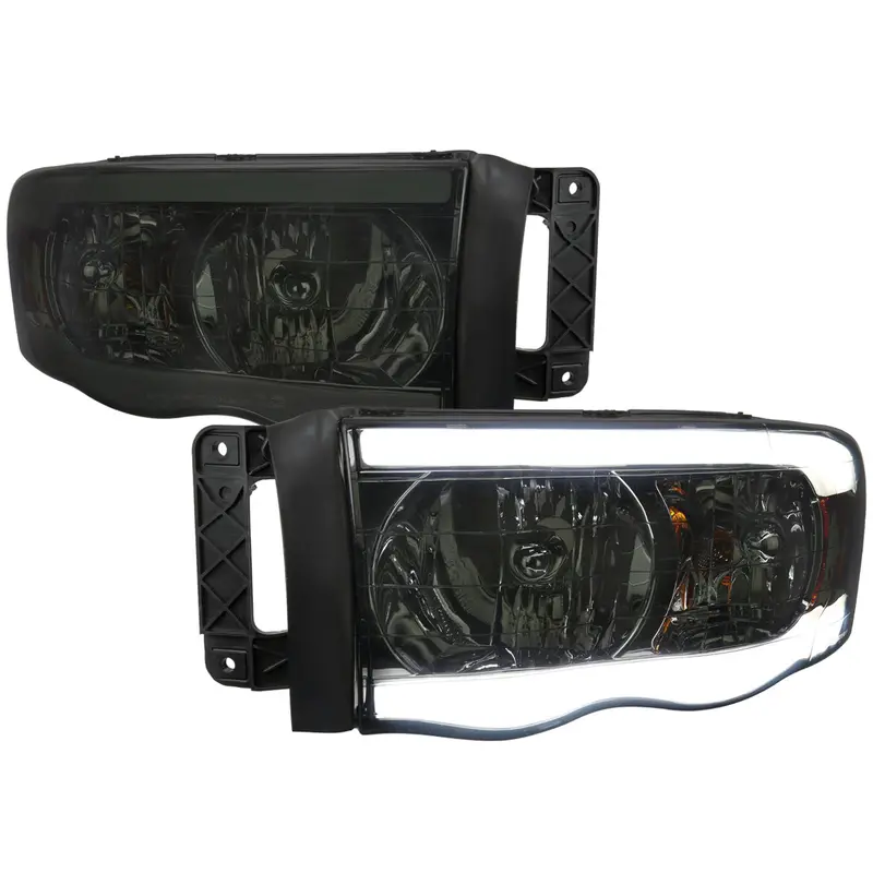 Spec-D 02-05 Ram 1500/03-05 Ram 2500/3500 Tube /Smoked Headlights 1