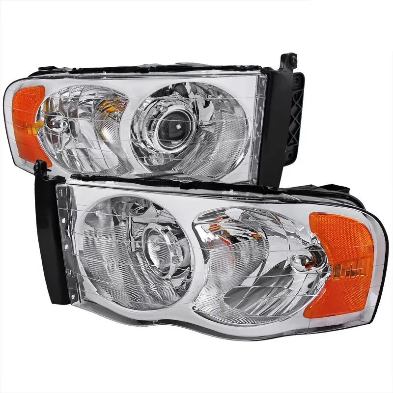 Spec-D 02-05 Ram 1500 2500 3500 Projector Headlights Chrome 1