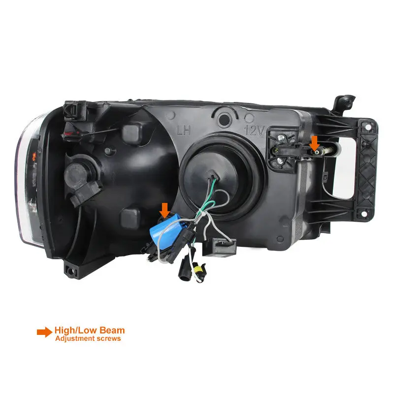 Spec-D 02-05 Ram 1500 2500 3500 Projector Headlights Chrome 2