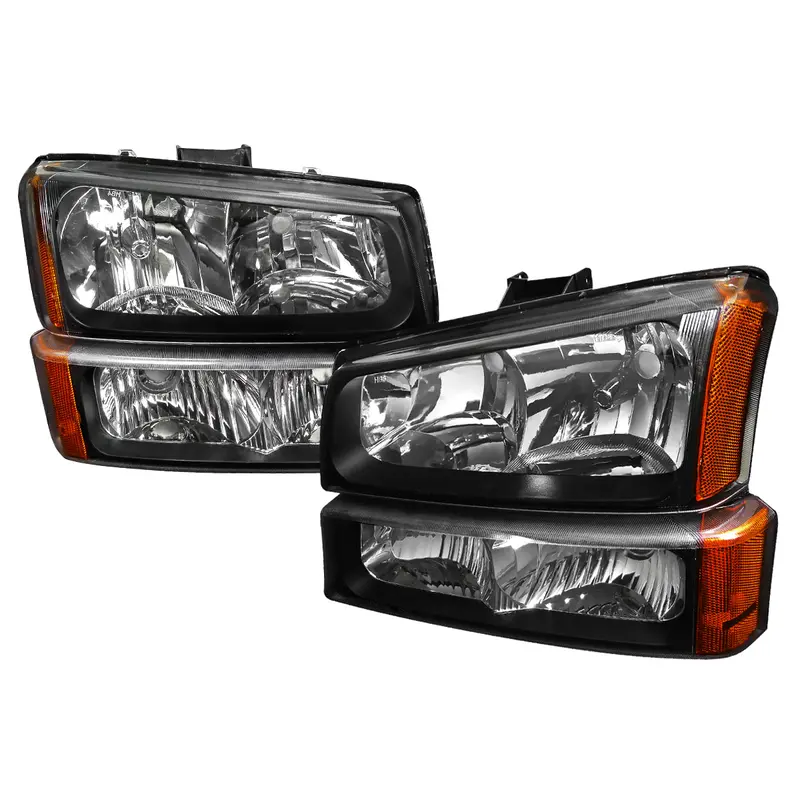 Spec-D 02-06 Avalanche 03-07 Silverado Headlights Bumper Lights 1