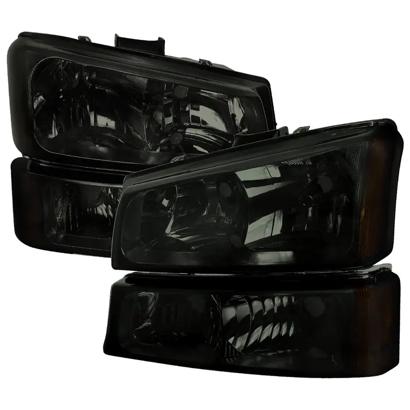 Spec-D 02-06 Avalanche/03-07 Silverado Oem Style Bumper Lights Smoked 1