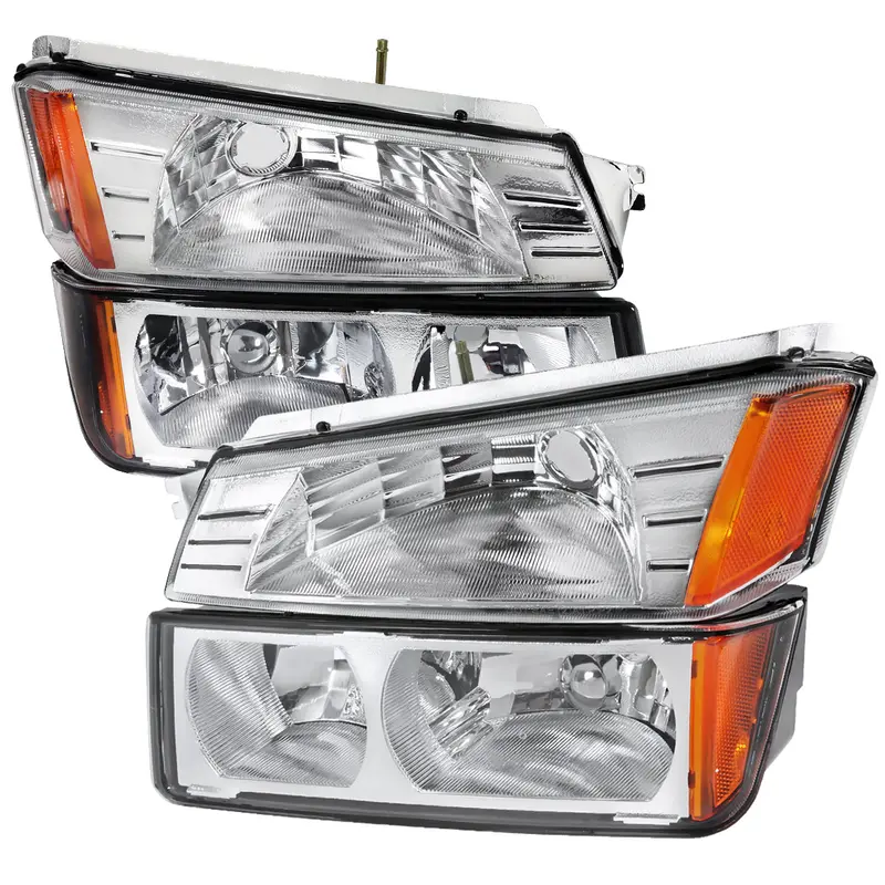 Spec-D 02-06 Avalanche 1500/2500 Headlights Oem Style Bumper Lights 1