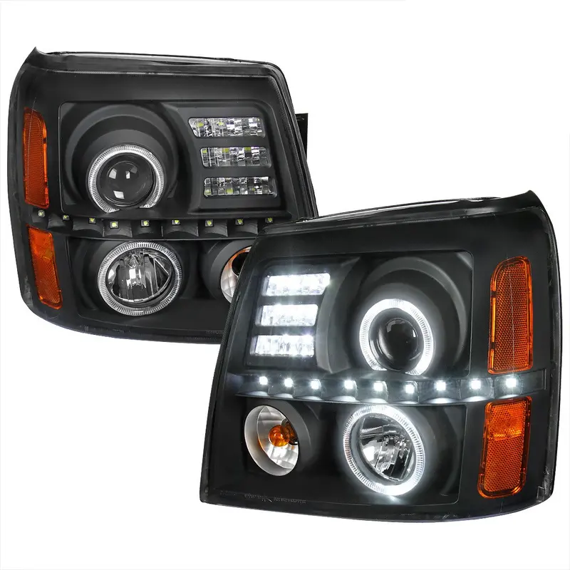Spec-D 02-06 Cadillac Escalade Projector Headlights Black 1