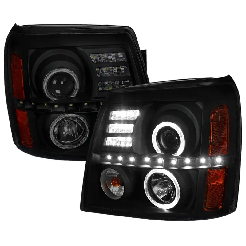 Spec-D 02-06 Cadillac Escalade Projector Headlights Smoked 1