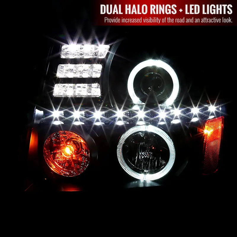 Spec-D 02-06 Cadillac Escalade Projector Headlights Smoked 2