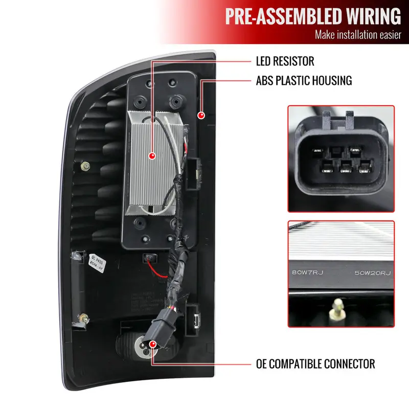 Spec-D 02-06 Dodge Ram Chrome Led Tail Lights 2