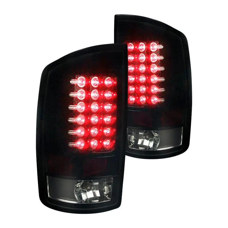 Spec-D 02-06 Dodge Ram Led Black Tail Lights Smoked Lens 1