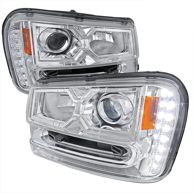 Spec-D 02-09 Chevy Trailblazer Projector Headlights Chrome 1