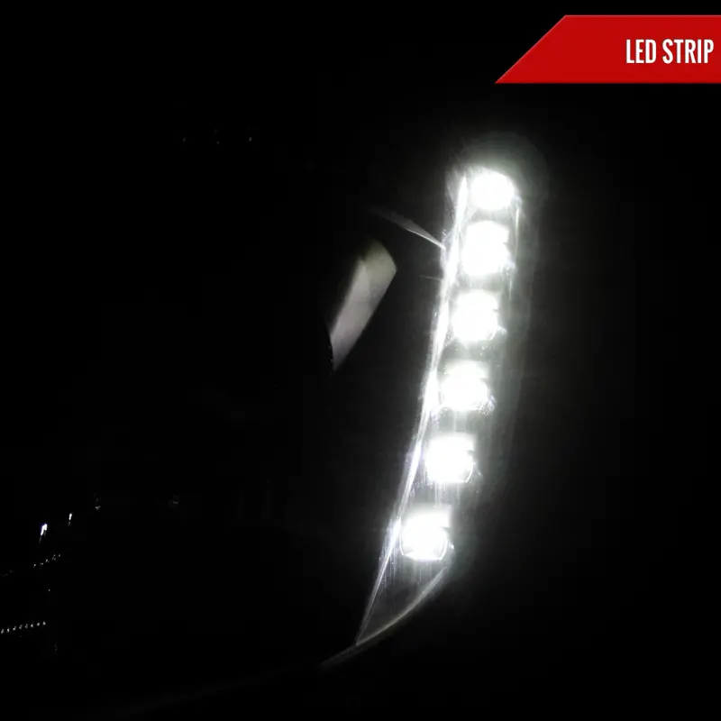 Spec-D 03-05 350Z Projector Headlights Factory Hid Black/Smoked 2