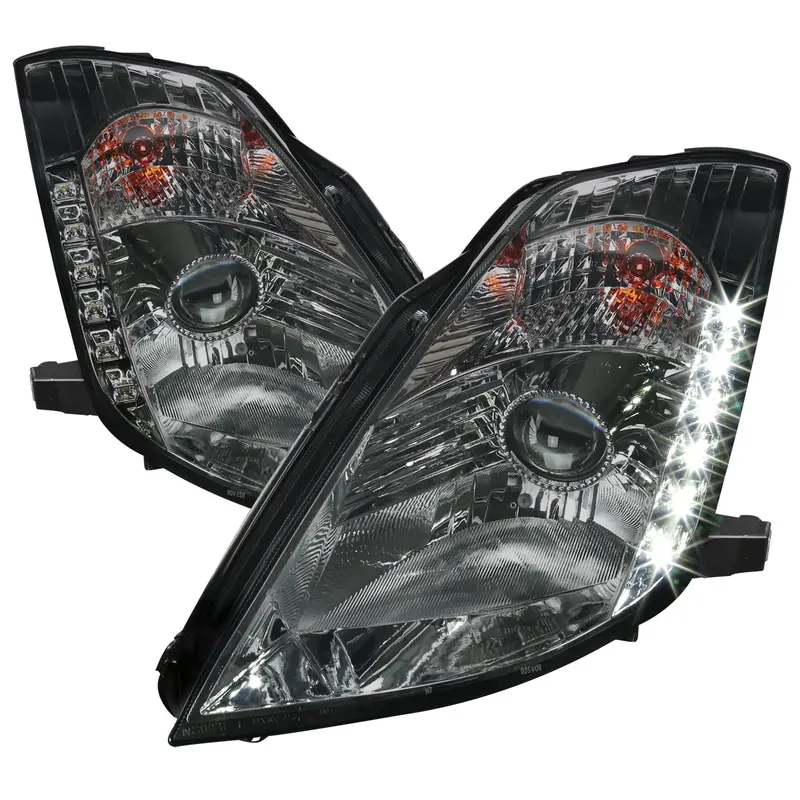 Spec-D 03-05 350Z Projector Headlights Factory Hid Chrome/Smoked 1