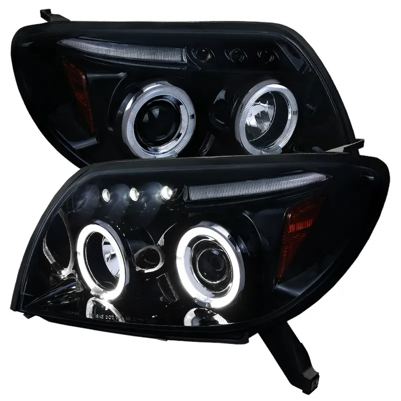 Spec-D 03-05 4Runner Halo Led Projector Headlights Black/Smoked 1