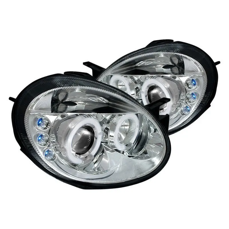 Spec-D 03-05 Dodge Neon Halo Projector Headlights Chrome 1