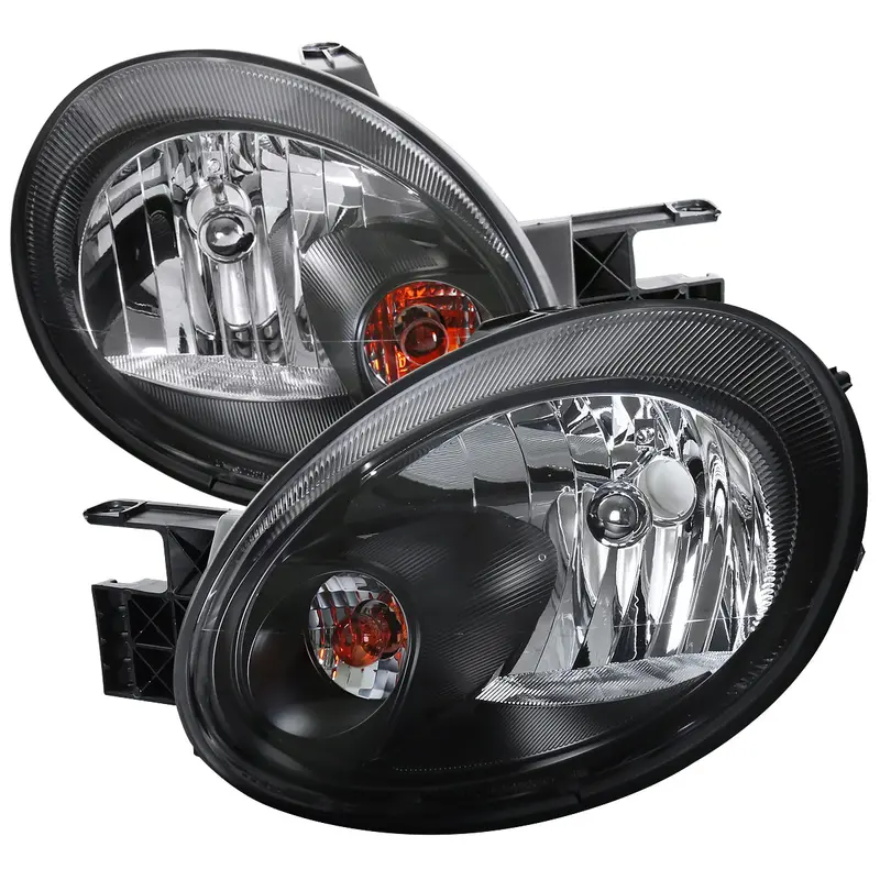 Spec-D 03-05 Dodge Neon Headlights Oem Style Matte Black/Clear 1