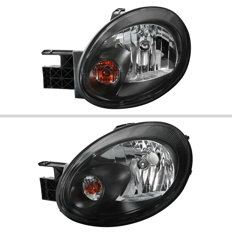 Spec-D 03-05 Dodge Neon Headlights Oem Style Matte Black/Clear 2