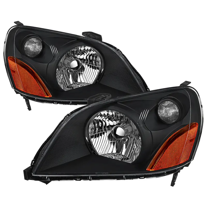 Spec-D 03-05 Honda Pilot Headlights Oem Style Matte Black/Clear 1
