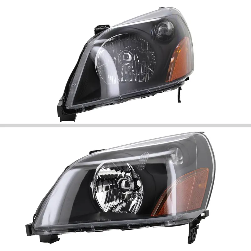 Spec-D 03-05 Honda Pilot Headlights Oem Style Matte Black/Clear 2