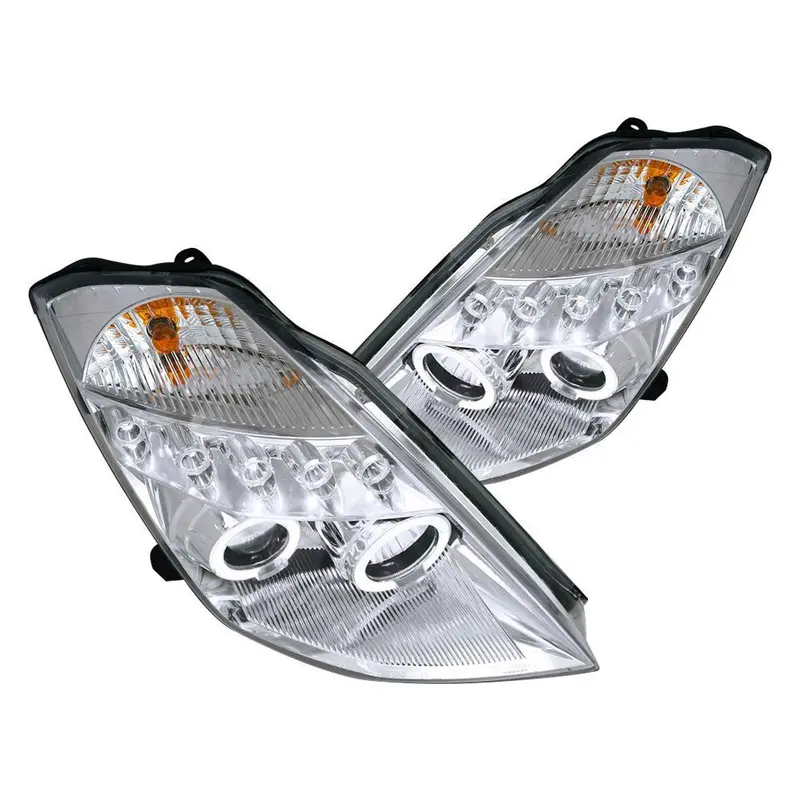 Spec-D 03-05 Nissan 350Z Projector Headlights Chrome/Clear 1