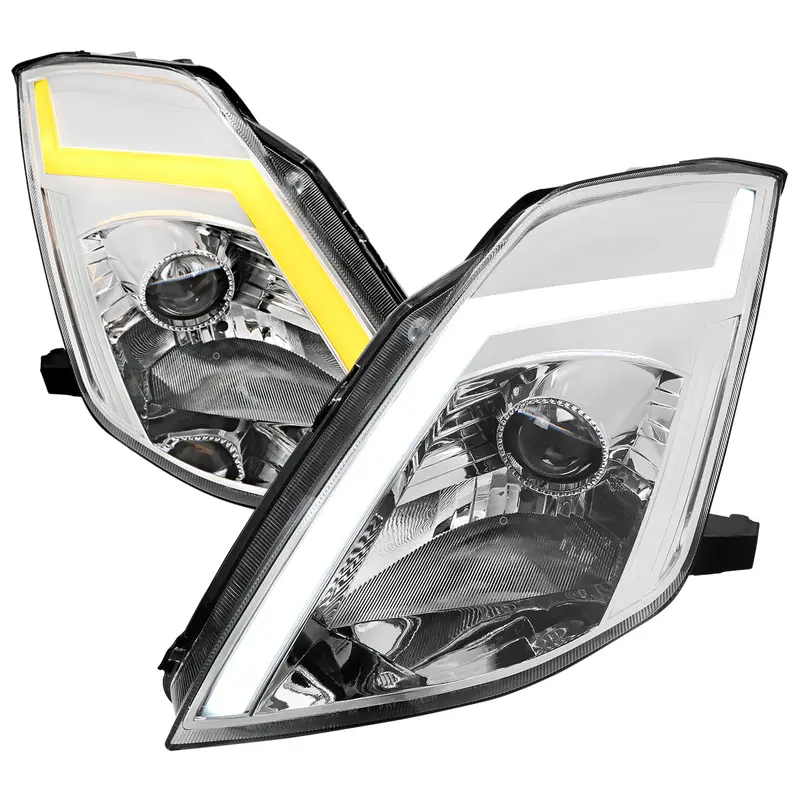 Spec-D 03-05 Nissan 350Z Seq Projector Headlights Chrome 350Z03 1