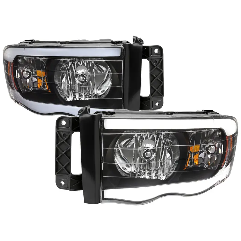 Spec-D 03-05 Ram 1500 2500 3500 Headlights Oem Style Tube Matte 1