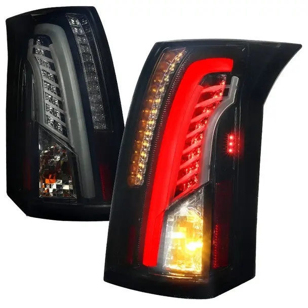 Spec-D 03-07 Cadillac Cts Led Tail Lights Black Smoked 1