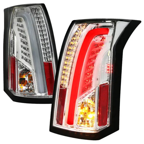 Spec-D 03-07 Cadillac Cts Tail Lights Led Chrome/Clear 1