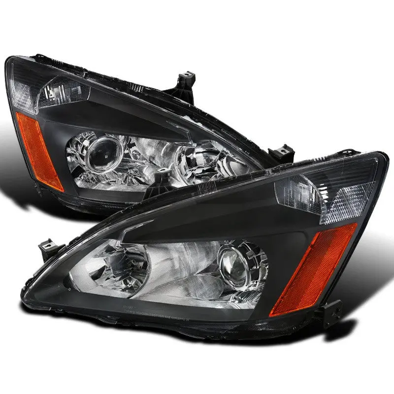 Spec-D 03-07 Honad Accord Retrofit Projector Headlights Black 1