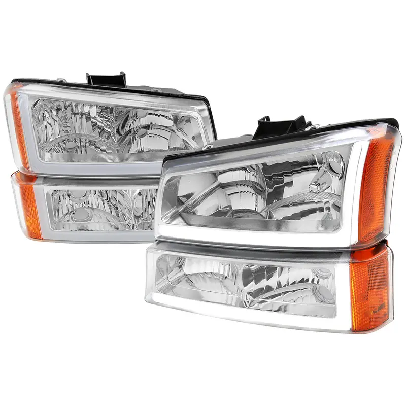 Spec-D 03-07 Silverado/02-06 Avalanche Bar Oe Style Headlights 1