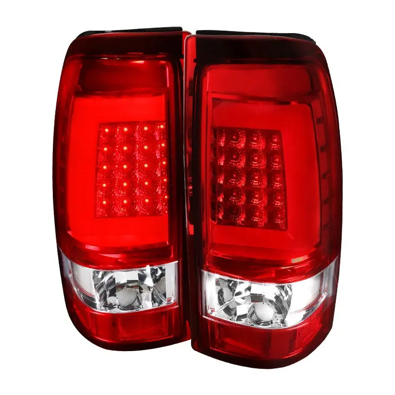 Spec-D 03-07 Silverado Gmc Sierra G2 Led Tail Lights Red/Clear 1