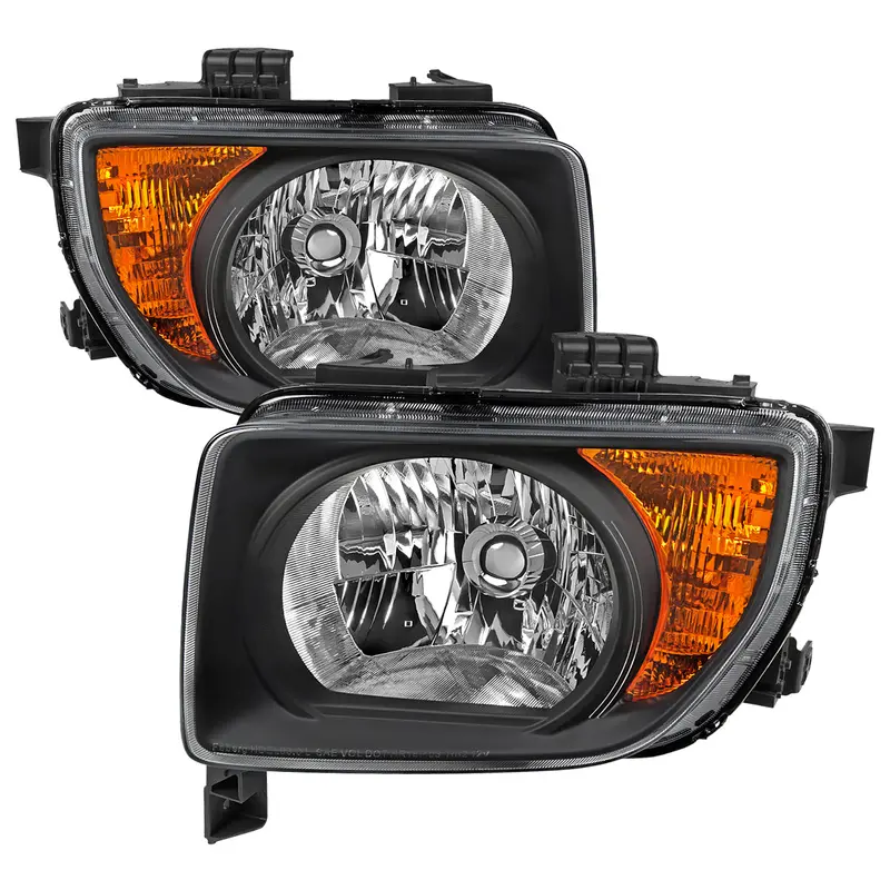 Spec-D 03-08 Honda Element Headlights Oem Style Black/Clear 1