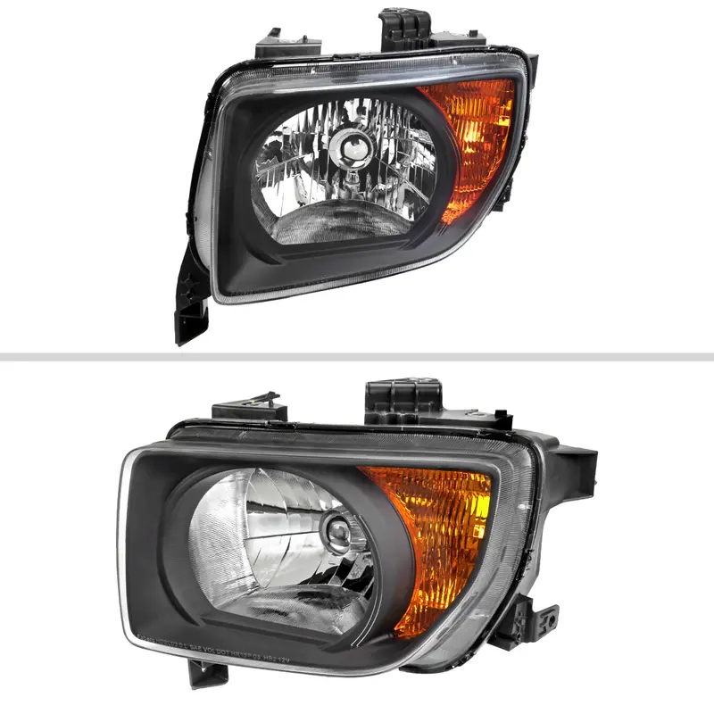 Spec-D 03-08 Honda Element Headlights Oem Style Black/Clear 2