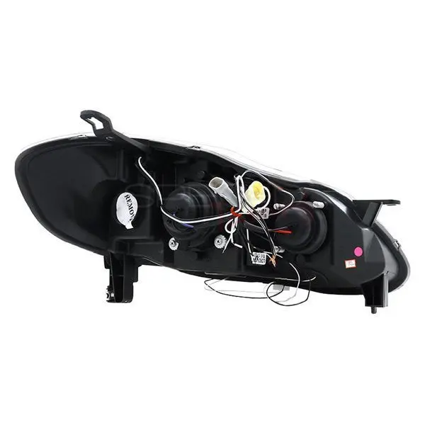 Spec-D 03-08 Toyota Corolla Halo Projector Headlights Black 2