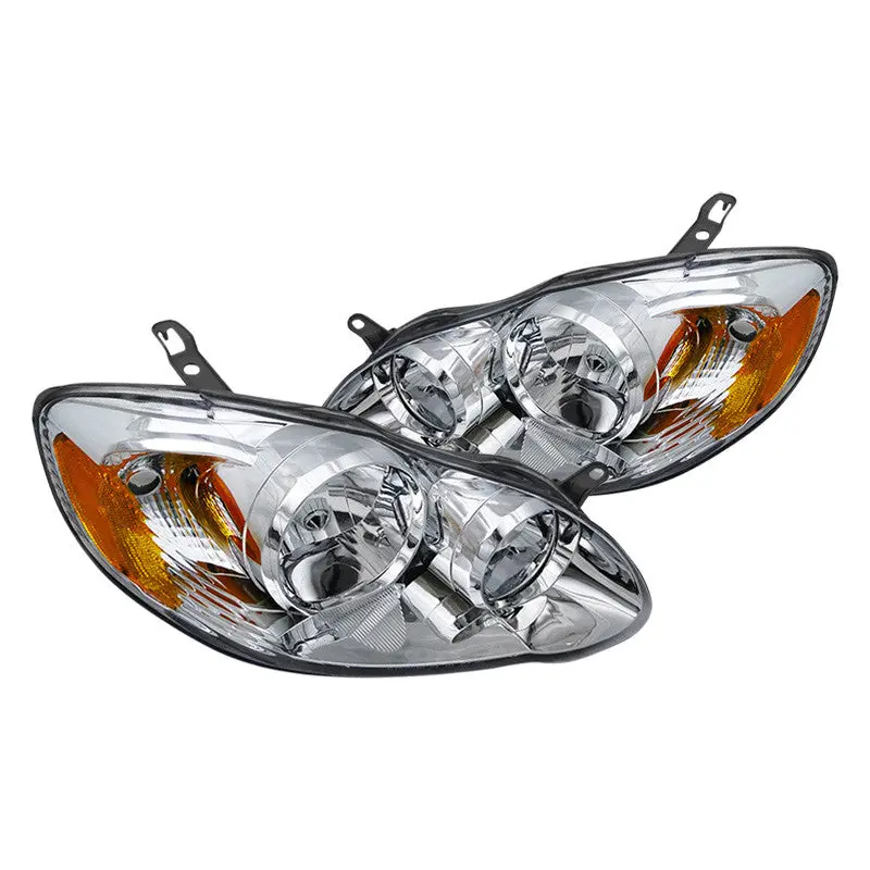 Spec-D 03-08 Toyota Corolla Headlights Chrome Oem Style 1