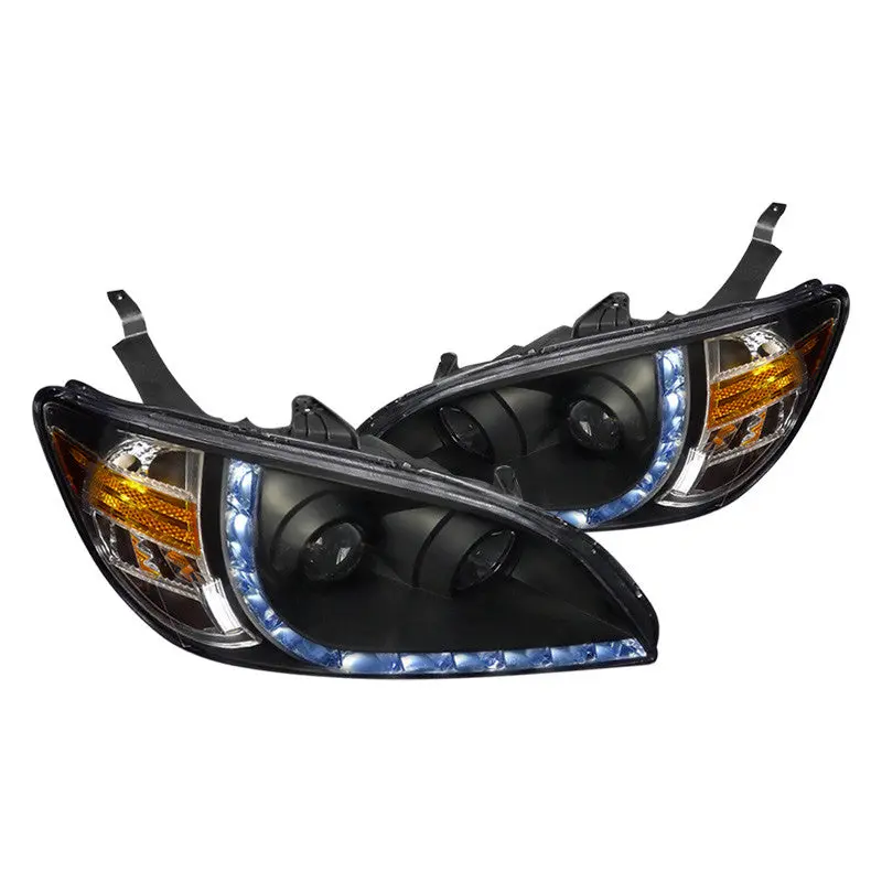 Spec-D 04-05 Honda Civic R8 Projector Headlights Black 1