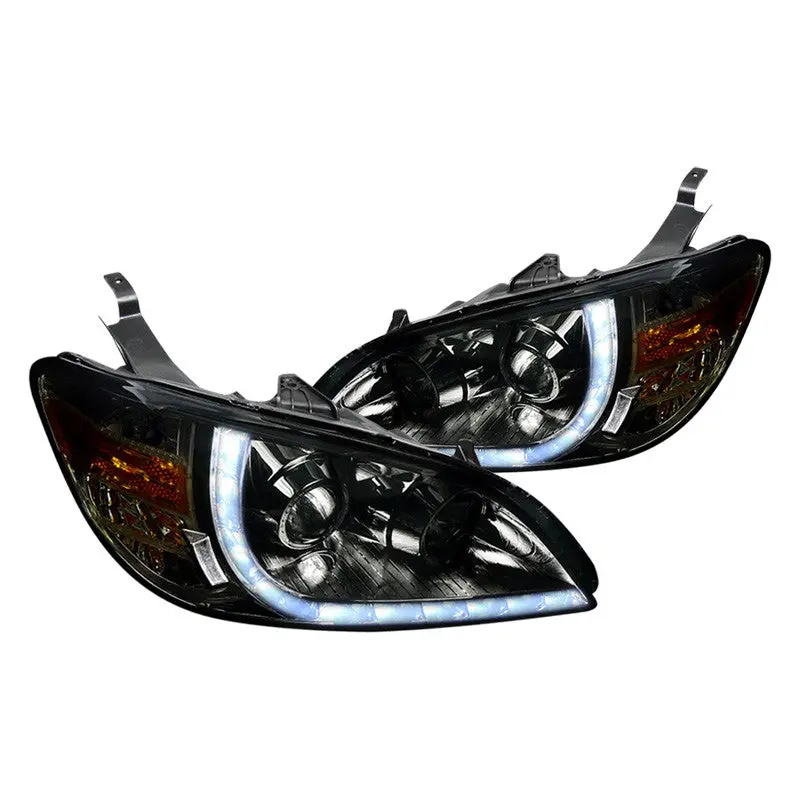 Spec-D 04-05 Honda Civic R8 Projector Smoked Headlights 1