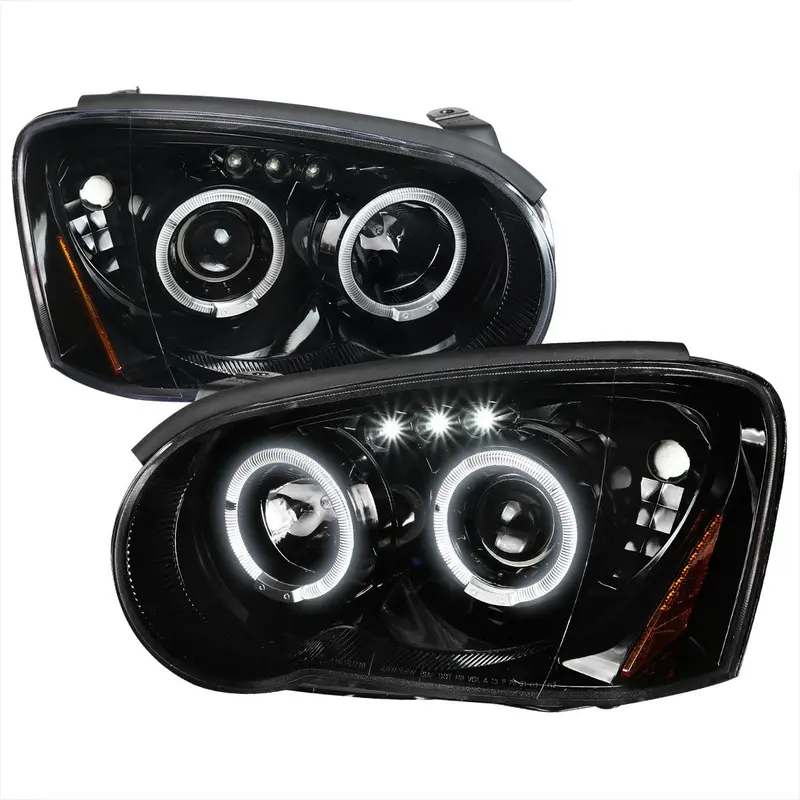 Spec-D 04-05 Impreza Halo Led Projector Headlights Black 1