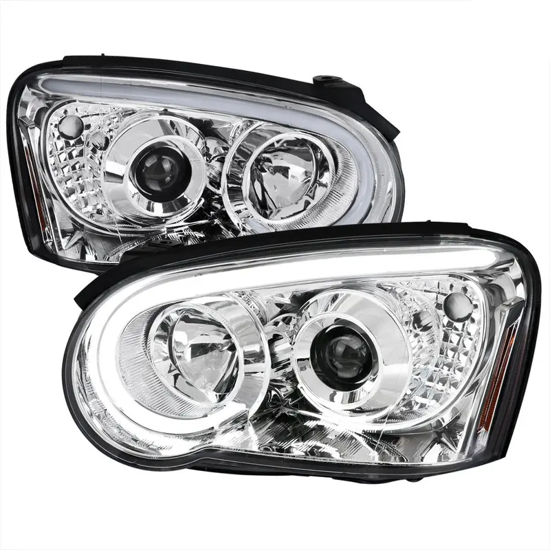 Spec-D 04-05 Impreza Outback Wrx Projector Headlights Chrome 1