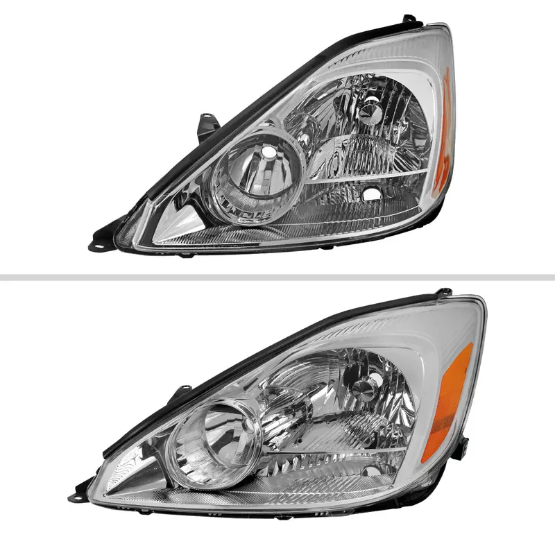 Spec-D 04-05 Toyota Sienna Headlights Oem Style Clear Amber 2
