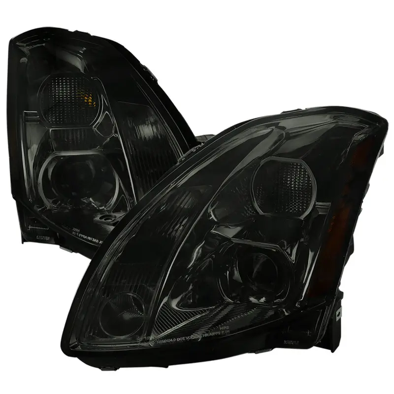 Spec-D 04-06 Maxima Projector Headlights Chrome/Smoked 1