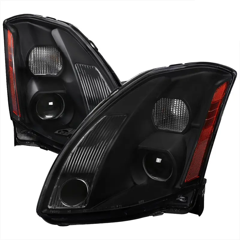 Spec-D 04-06 Nissan Maxima Headlights Projector Matte Black/Smoked 1