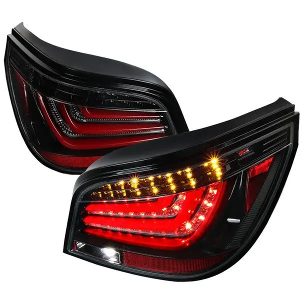 Spec-D 04-07 Bmw 530I 550I 545I E60 5-Series Led Tail Lights Black 1