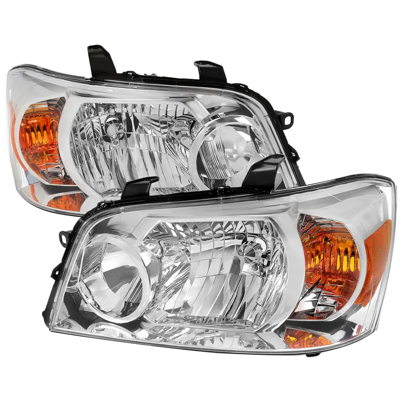 Spec-D 04-07 Toyota Highlander Headlights Oem Style Clear 1