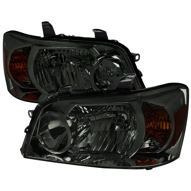 Spec-D 04-07 Toyota Highlander Headlights Oem Style Smoked 1