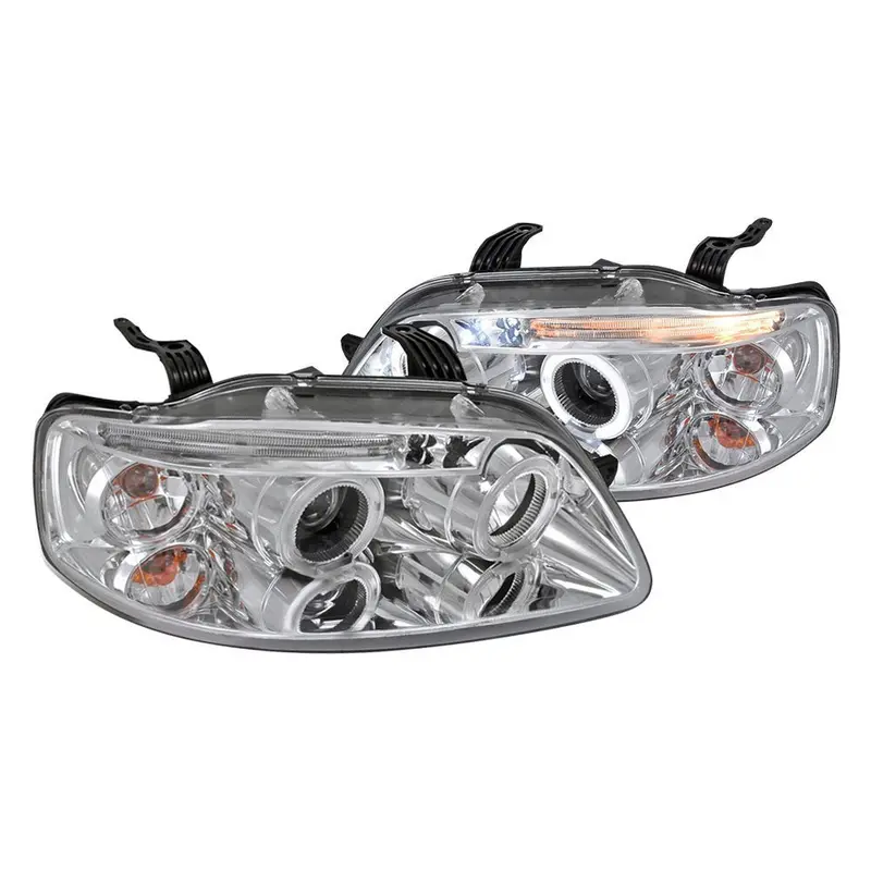 Spec-D 04-08 Chevy Aveo Halo Projector Headlights Chrome 1
