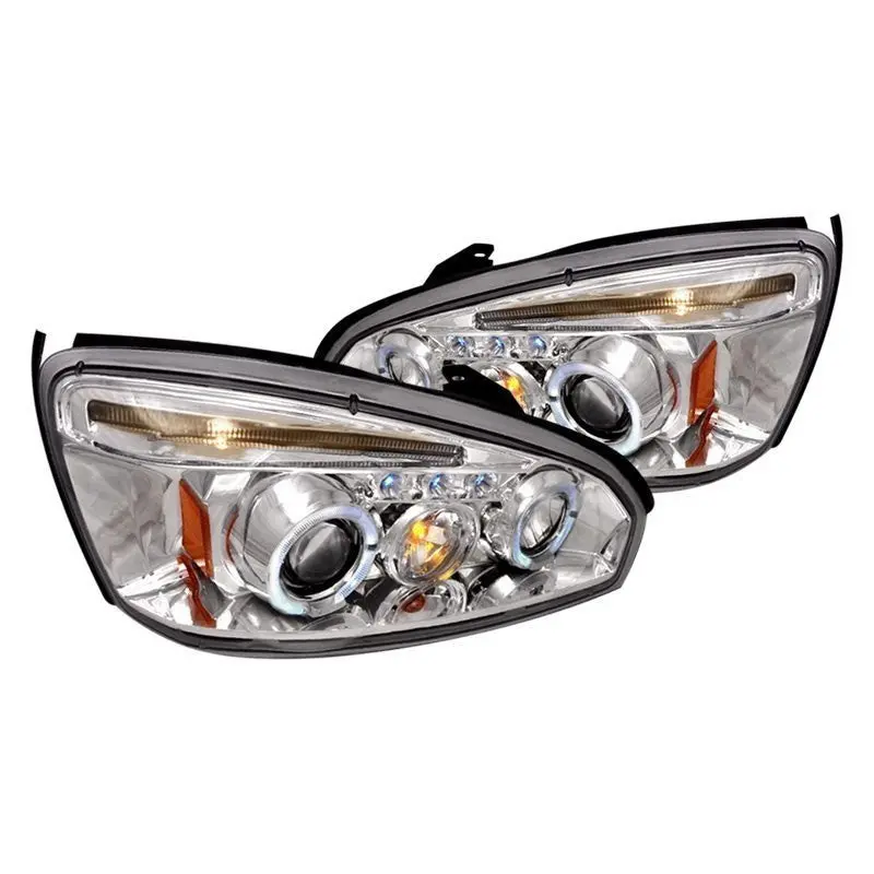 Spec-D 04-08 Chevy Malibu Halo Projector Headlights Chrome 1