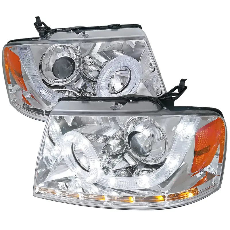 Spec-D 04-08 F-150/06-08 Lincoln Mark Lt Halo Pro Headlights 1