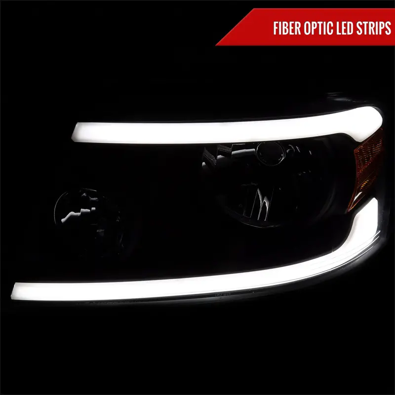 Spec-D 04-08 F-150/06-08 Lincoln Mark Lt Headlights Led Strip Black 2