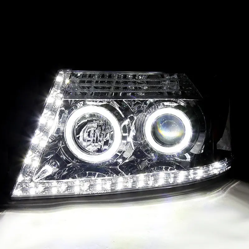 Spec-D 04-08 Ford F-150 / 06-08 Lincoln Mark Headlight R8 Strip Chrome 2